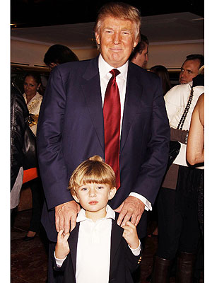 donald trump youngest son. Donald and Barron Trump Suit