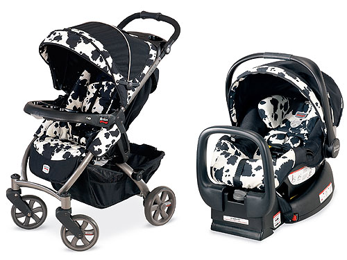 britax cow print stroller