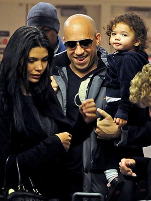 vin diesel wife paloma. Vin Diesel and Family Fly High