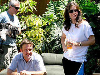 Courteney Roots For Her Hubby at a Ping-Pong Match | Courteney Cox, David Arquette