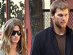 Tom Gives Gisele a Backrub at Lunch | Gisele Bundchen, Tom Brady