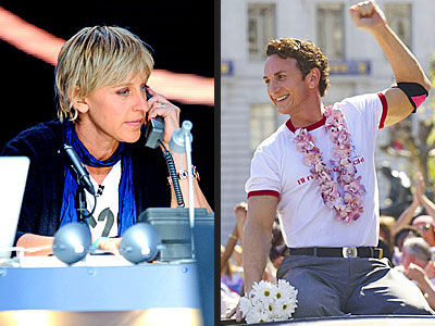 photo | Ellen DeGeneres, Sean Penn
