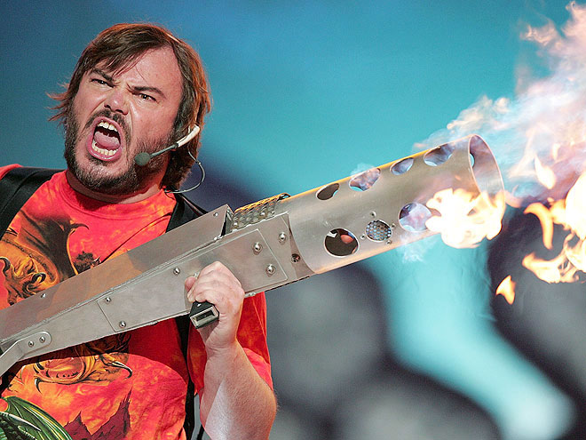 i often like to think i'm a cross between gabe newell    and  jabba. Jack Black