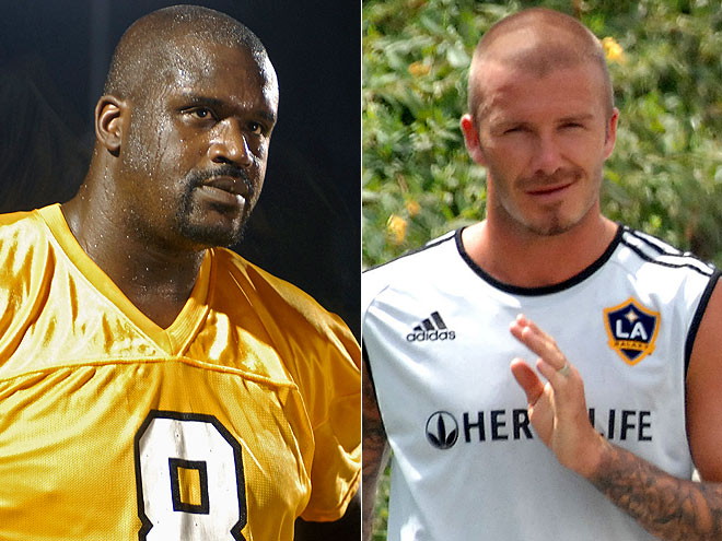  photo | David Beckham, Shaquille O'Neal