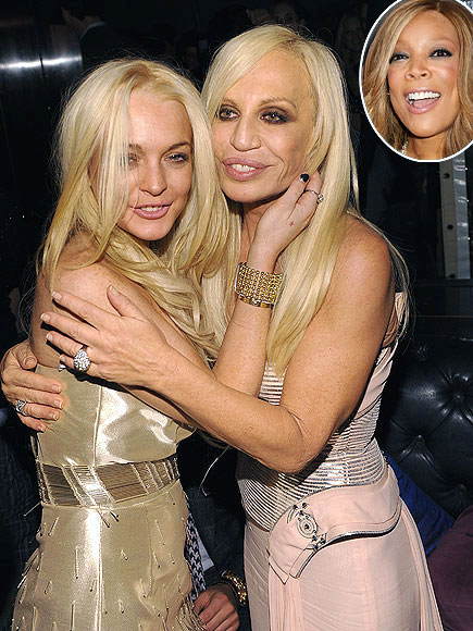 photo | Donatella Versace, Lindsay Lohan, Wendy Williams