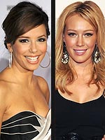 How Eva & Hilary Flaunt Their Figures | Eva Longoria Parker, Hilary Duff