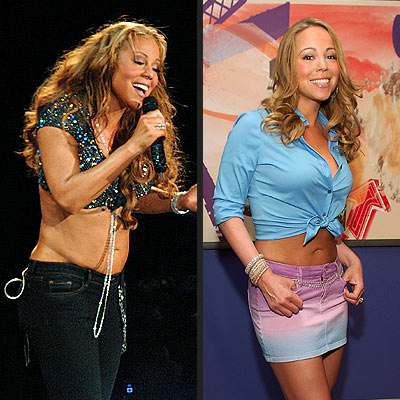 weight mariah carey gain jennifer hewitt loss bikini lost controversy celebs celeb showing body singer skinny lose winners celebrities extreme