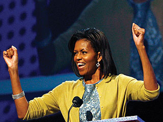 Stars Join Michelle Obama for High School Visits