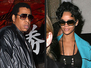 Rihanna and Jay-Z Talk Shop Over Sushi
