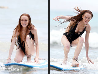 PHOTOS: Lindsay Gets Wet & Wild in Hawaii