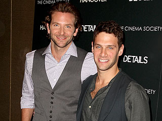 photo of justin bartha & his friend bradley cooper