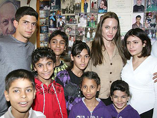 PHOTOS: Angelina and Brad Visit Orphaned Children in Jordan
