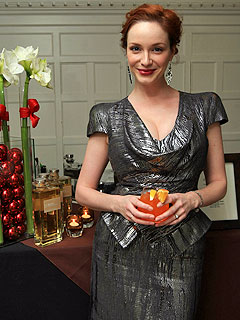 Christina Hendricks's Holiday Party Must: Spiced Pumpkin Cocktail! | Christina Hendricks