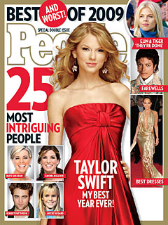 Taylor Swift Makes Cover of PEOPLE's 25 Most Intriguing People of 2009