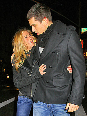 Where were Jen and John Mayer first spotted together?