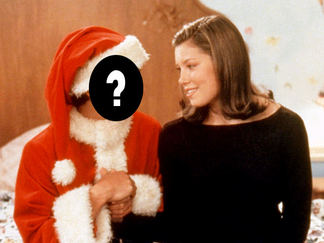 Jessica Biel played which former child star's college girlfriend in a holiday movie?