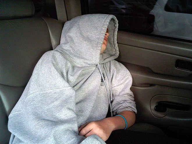 One actress posted this photo of her younger brother sleeping on Twitter. Who is his famous sister?