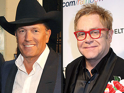 photo | Elton John, George Strait