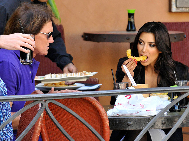 DINING WITH THE FAM photo | Bruce Jenner, Kim Kardashian