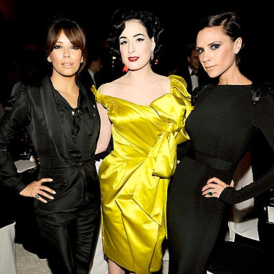 DIVA TRIFECTA photo | Dita Von Teese, Eva Longoria, Victoria Beckham