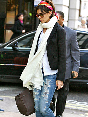 DENIM IN DISTRESS photo | Katie Holmes