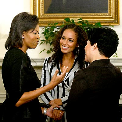 OFF TO SCHOOL photo | Alicia Keys, Michelle Obama