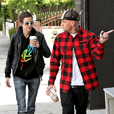 COFFEE CLUTCH photo | Benji Madden, Samantha Ronson
