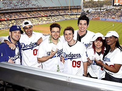 PLAY BALL  photo | Allison Iraheta, Anoop Desai, Danny Gokey, Kris Allen, Lil Rounds, Matt Giraud