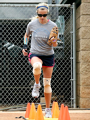 Reese Witherspoon is training for a role as a professional softball player.