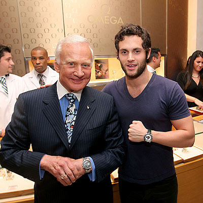 QUALITY TIME photo | Buzz Aldrin, Penn Badgley