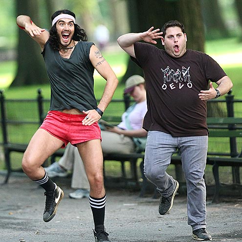 UP IN ARMS photo | Jonah Hill, Russell Brand
