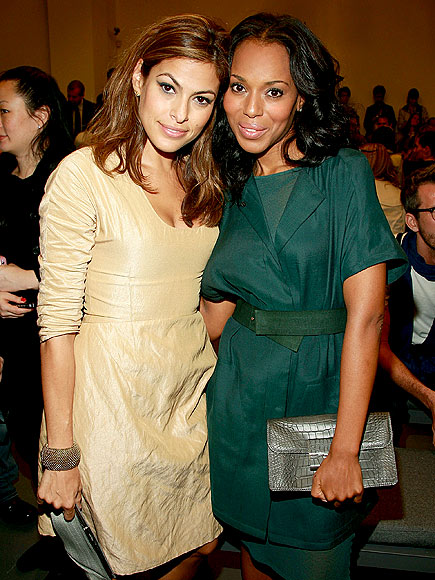 GETTING CHEEKY photo | Eva Mendes, Kerry Washington