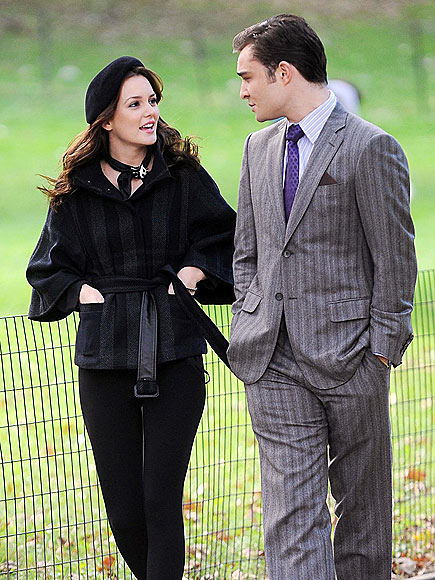 WALK TALK photo Ed Westwick Leighton Meester