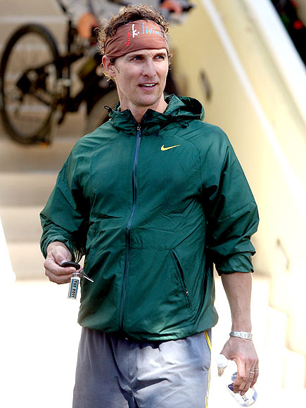 SWEATING IT photo | Matthew McConaughey