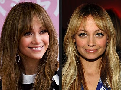 Nicole Richie long hair styles with bangs 2009