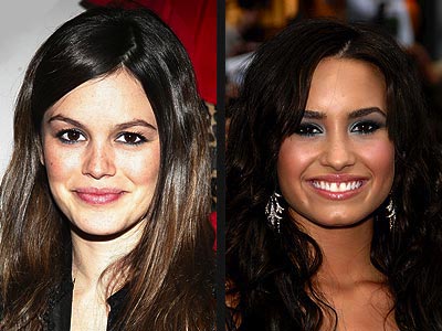 TEAL EYELINER photo | Demi Lovato, Rachel Bilson