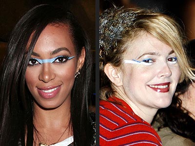GRAPHIC FACE PAINT photo | Drew Barrymore, Solange Knowles