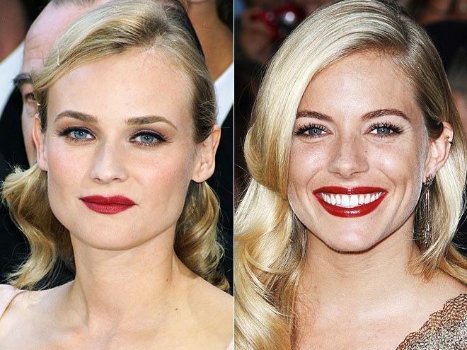 MATTE RED LIPS photo | Diane Kruger, Sienna Miller