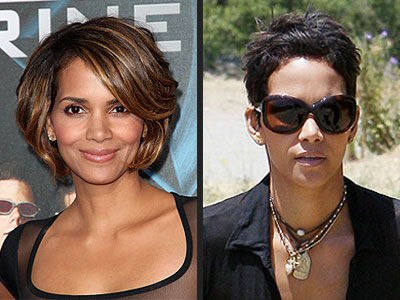 halle berry short hair. halle berry hair.