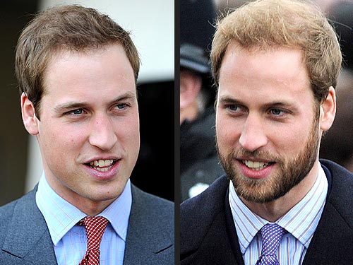 prince harry and prince william. clean-shaven Prince Harry