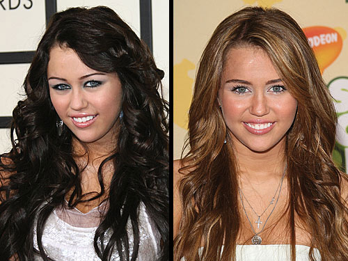 miley cyrus hair color