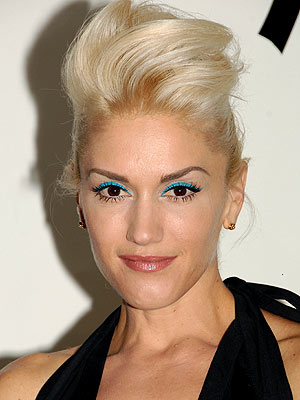 Stumbled across this photo of Gwen Stefani and her wild electric blue 