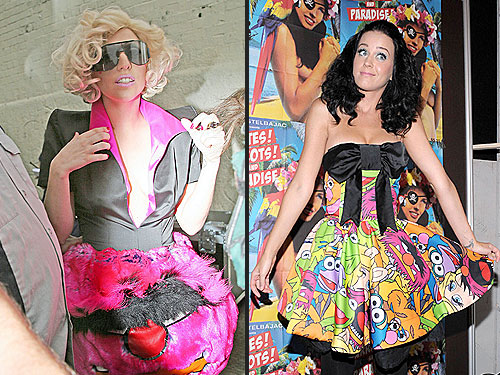 Who Wears Her Muppet Dress Better: Lady Gaga or Katy Perry?