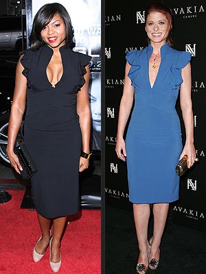 TARAJI VS. DEBRA photo | Debra Messing, Taraji P. Henson