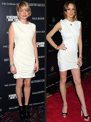 MICHELLE VS. LINDSAY
photo | Lindsay Lohan, Michelle Williams
