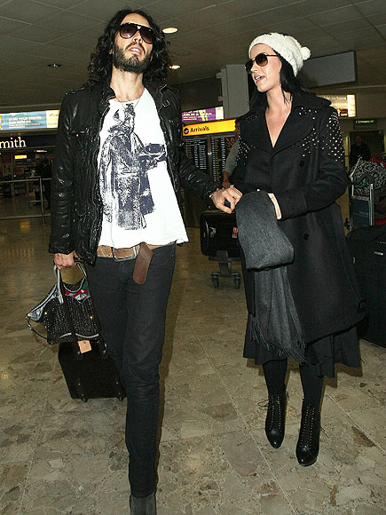 RUSSELL BRAND & KATY PERRY photo | Airport Style, Katy Perry, Russell Brand