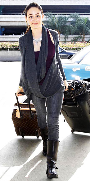 EMMY ROSSUM photo | Airport Style, Emmy Rossum