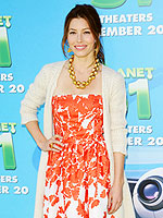 Printed Dress | Jessica Biel