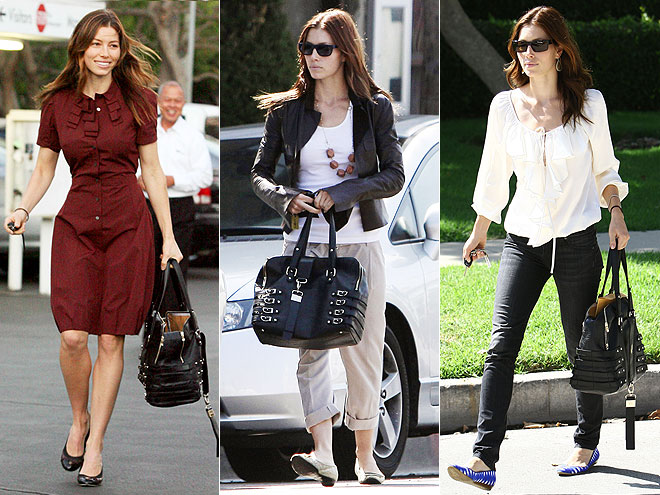 JIMMY CHOO SATCHEL photo | Jessica Biel