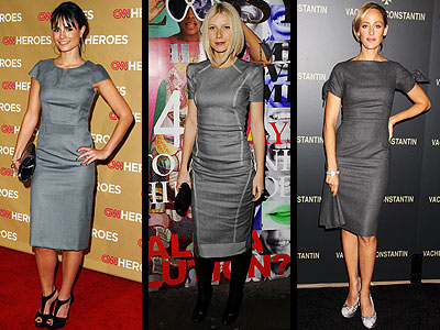 GRAY SHEATH DRESSES
photo | Gwyneth Paltrow, Jordana Brewster, Kim Raver